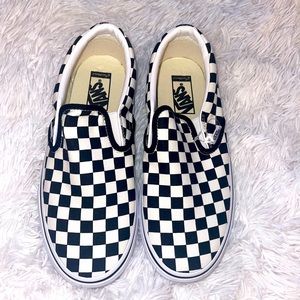 Checkered Vans Slip-On CUSTOM